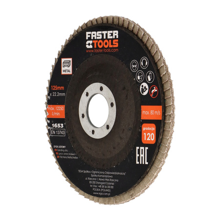 FASTER TOOLS Dysk listkowy 125 100 - 50 sztuk